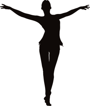 Elegant Ballerina Silhouette