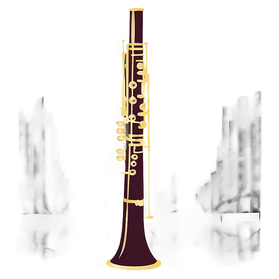 Elegant Bassoon Silhouette Png Otj