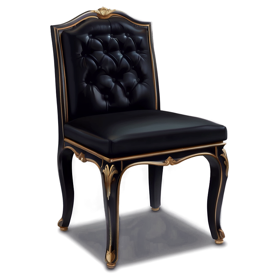 Elegant Black Chair Png 49