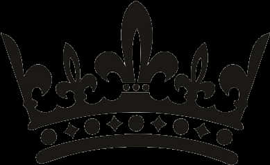 Elegant Black Crown Silhouette