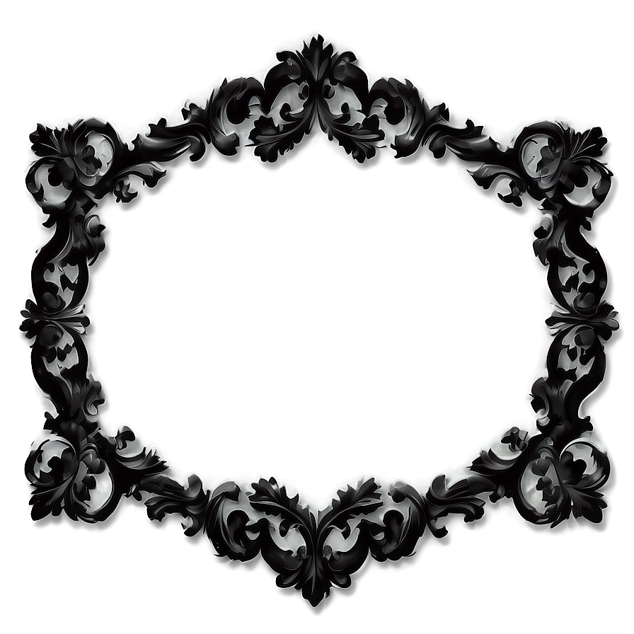 Elegant Black Frame Png 31