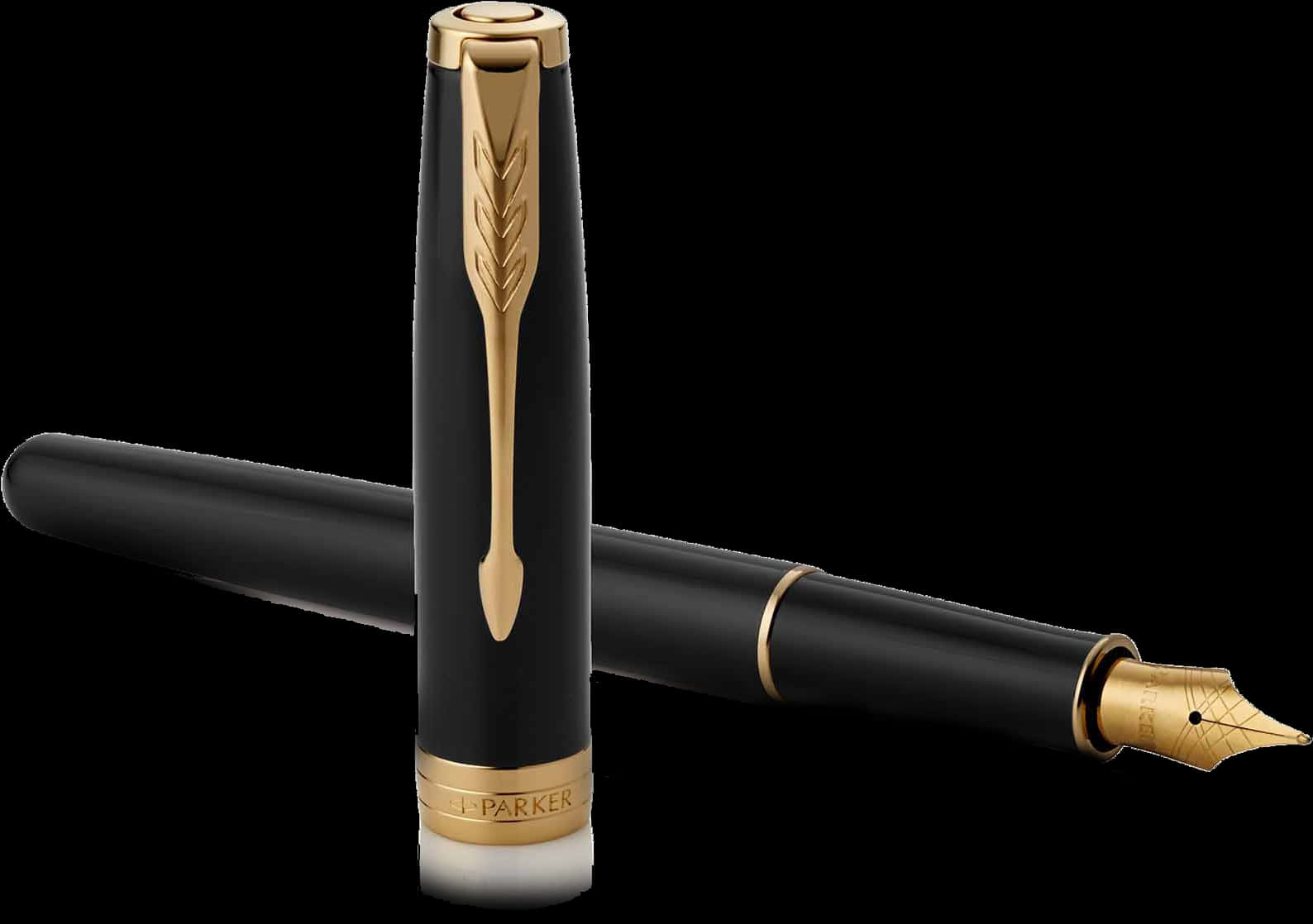 Elegant Black Gold Fountain Pen