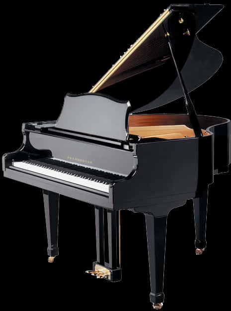 Elegant Black Grand Piano