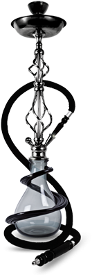 Elegant Black Hookah