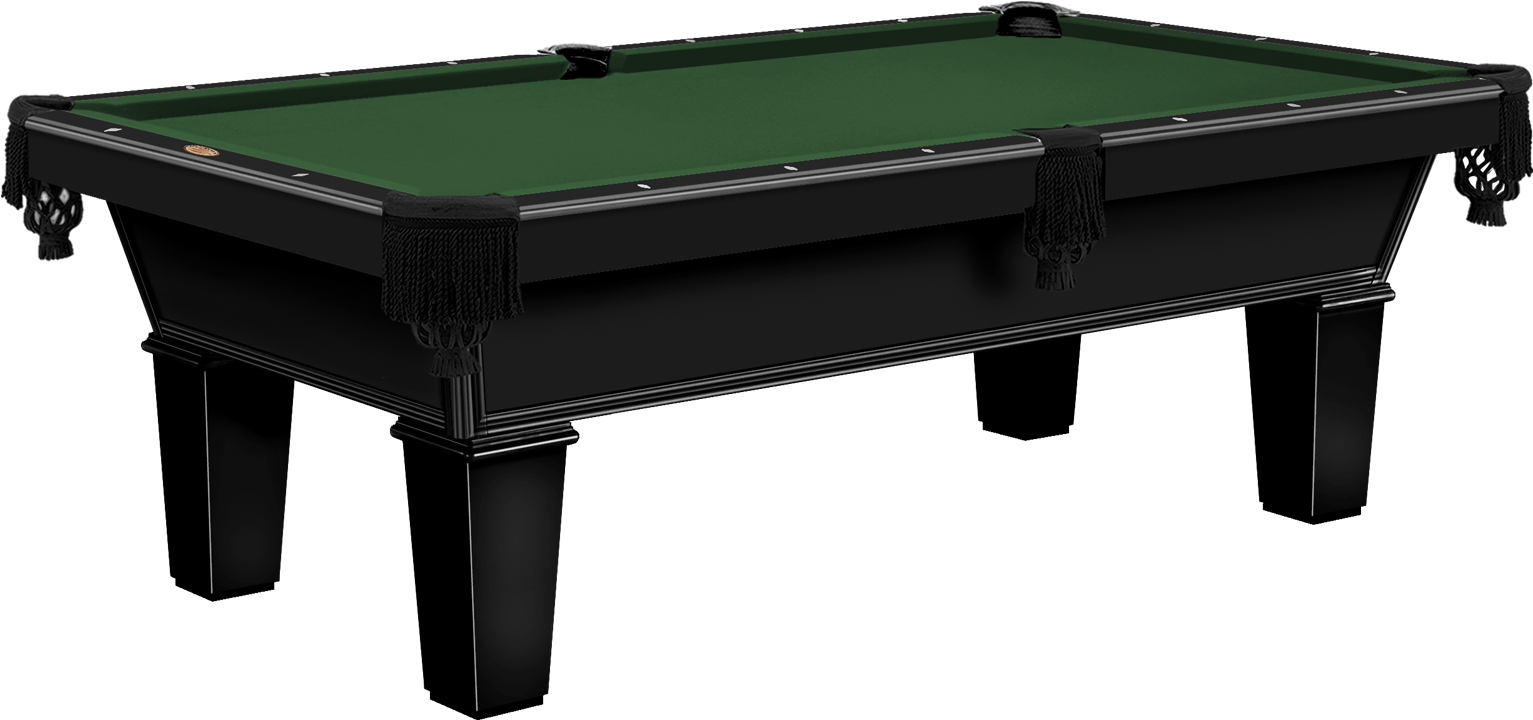 Elegant Black Pool Table