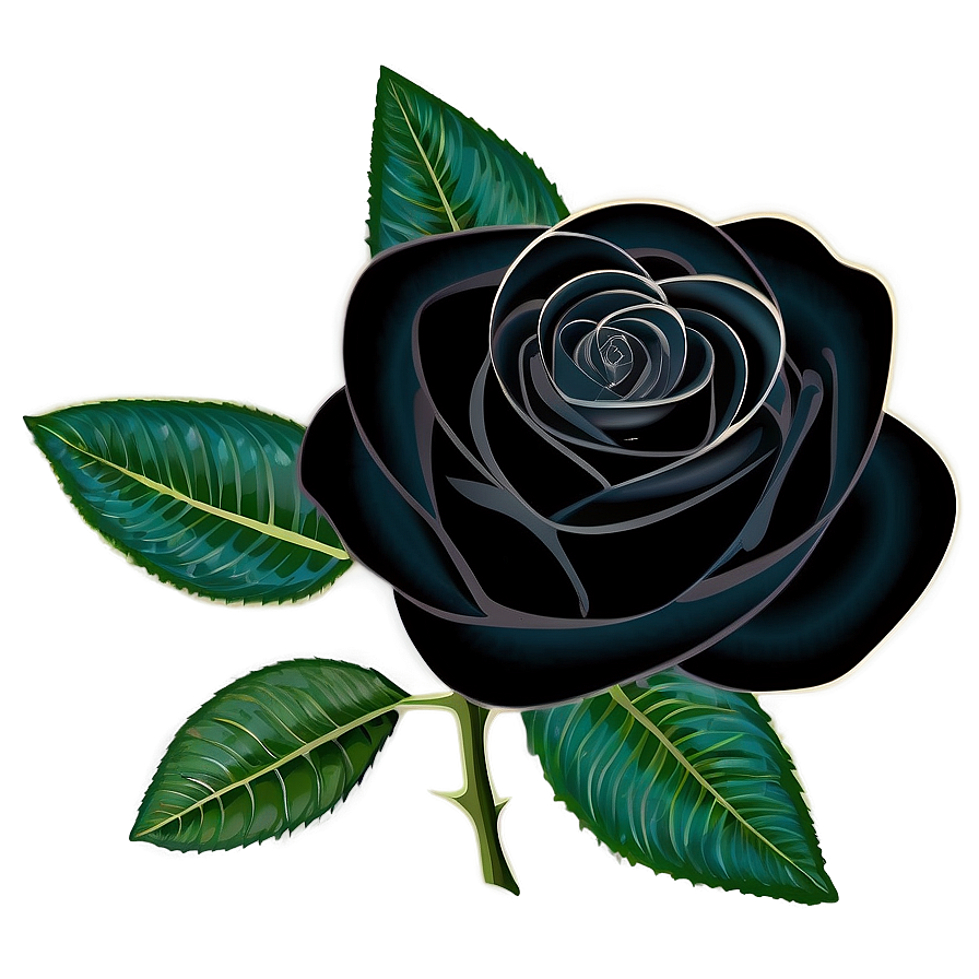 Elegant Black Roses Png 06212024