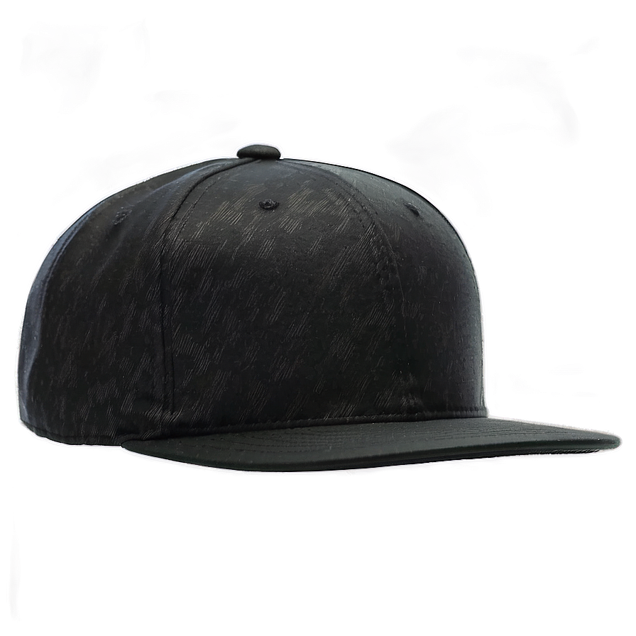 Elegant Black Snapback Cap Png Wtm