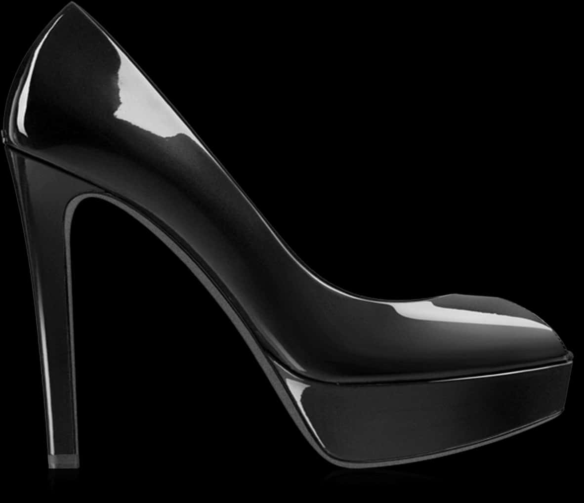 Elegant Black Stiletto Shoe