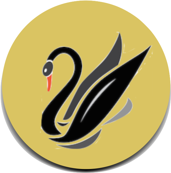 Elegant Black Swan Icon