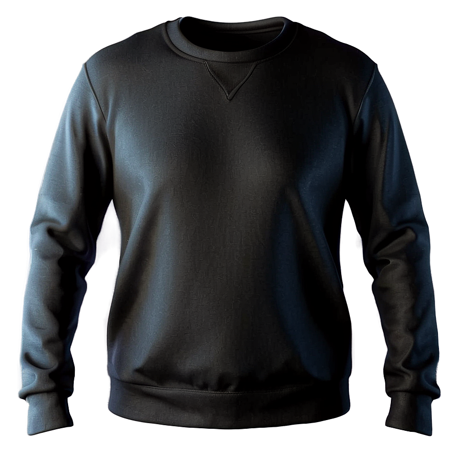 Elegant Black Sweatshirt For Dressing Up Png Gvd