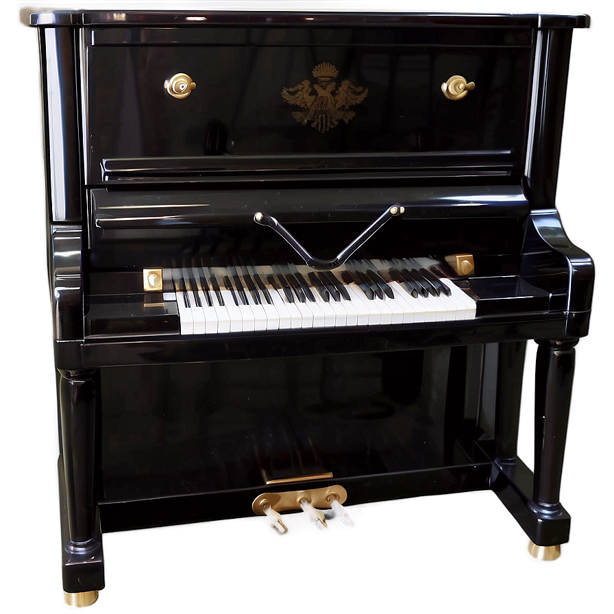 Elegant Black Upright Piano Png 49