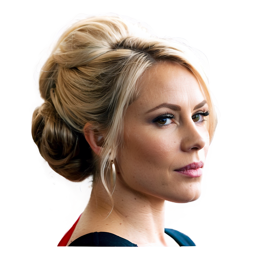 Elegant Blond Hair Updo Png 45