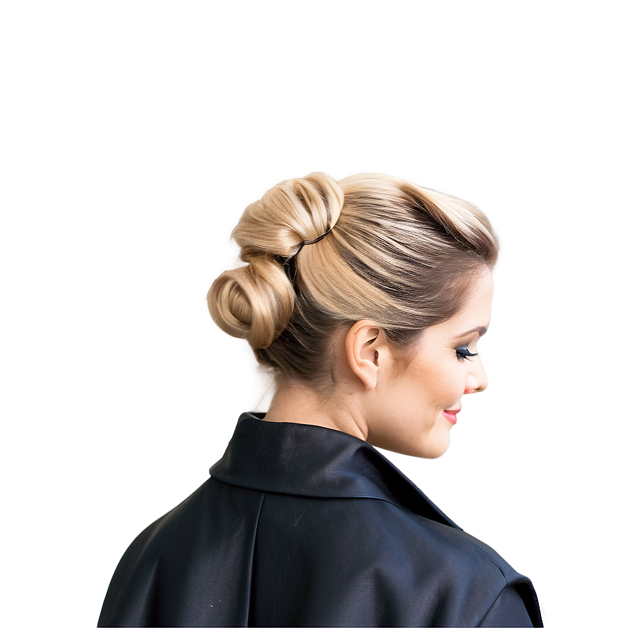 Elegant Blond Hair Updo Png Jsm