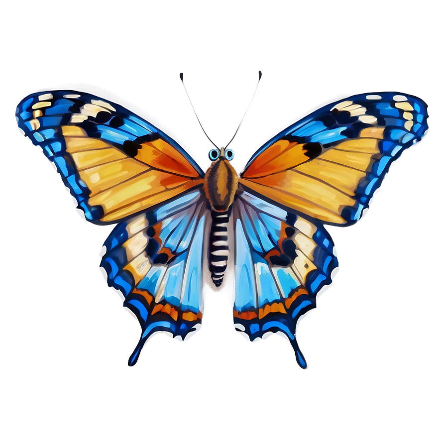 Elegant Blue Butterfly Png 91