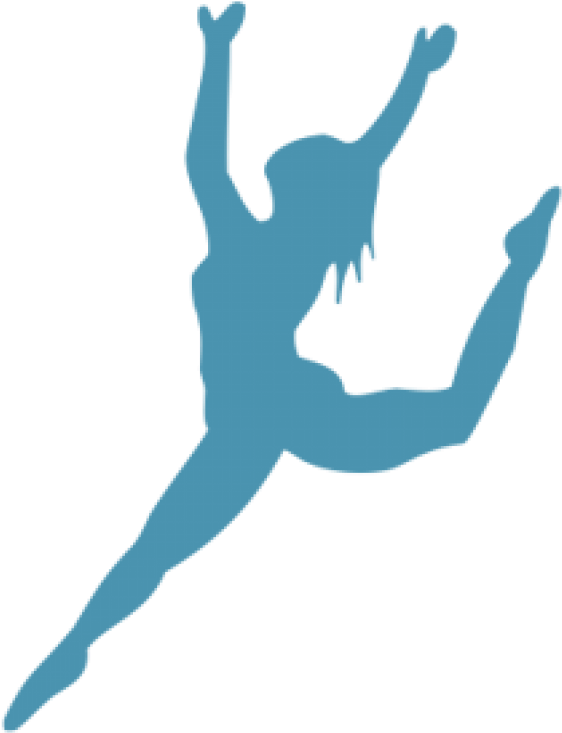 Elegant_ Blue_ Dancer_ Silhouette