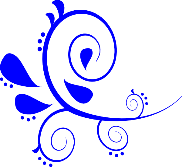 Elegant_ Blue_ Floral_ Flourish