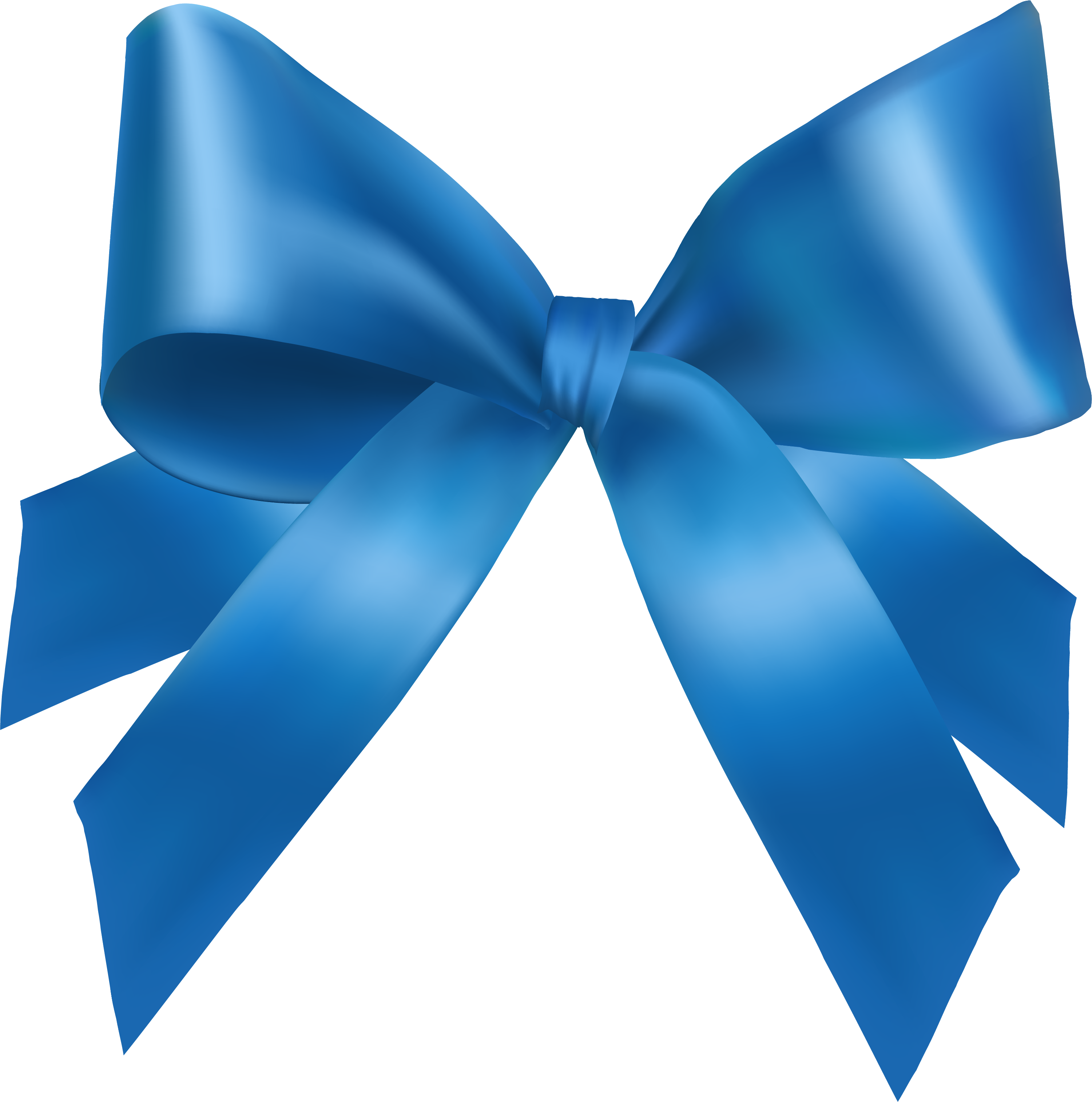 Elegant Blue Satin Ribbon