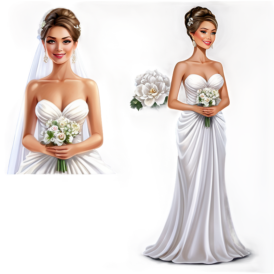 Elegant Bride Png 35