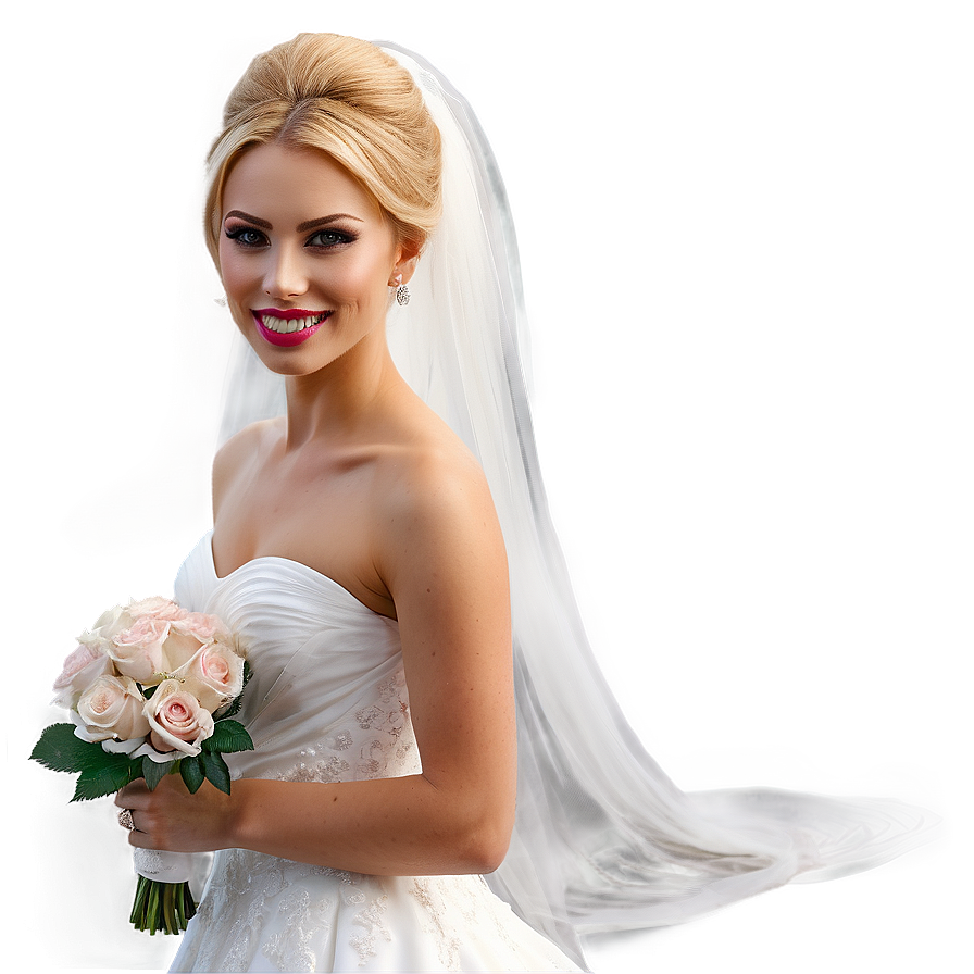 Elegant Bride Portrait Png Xgn51