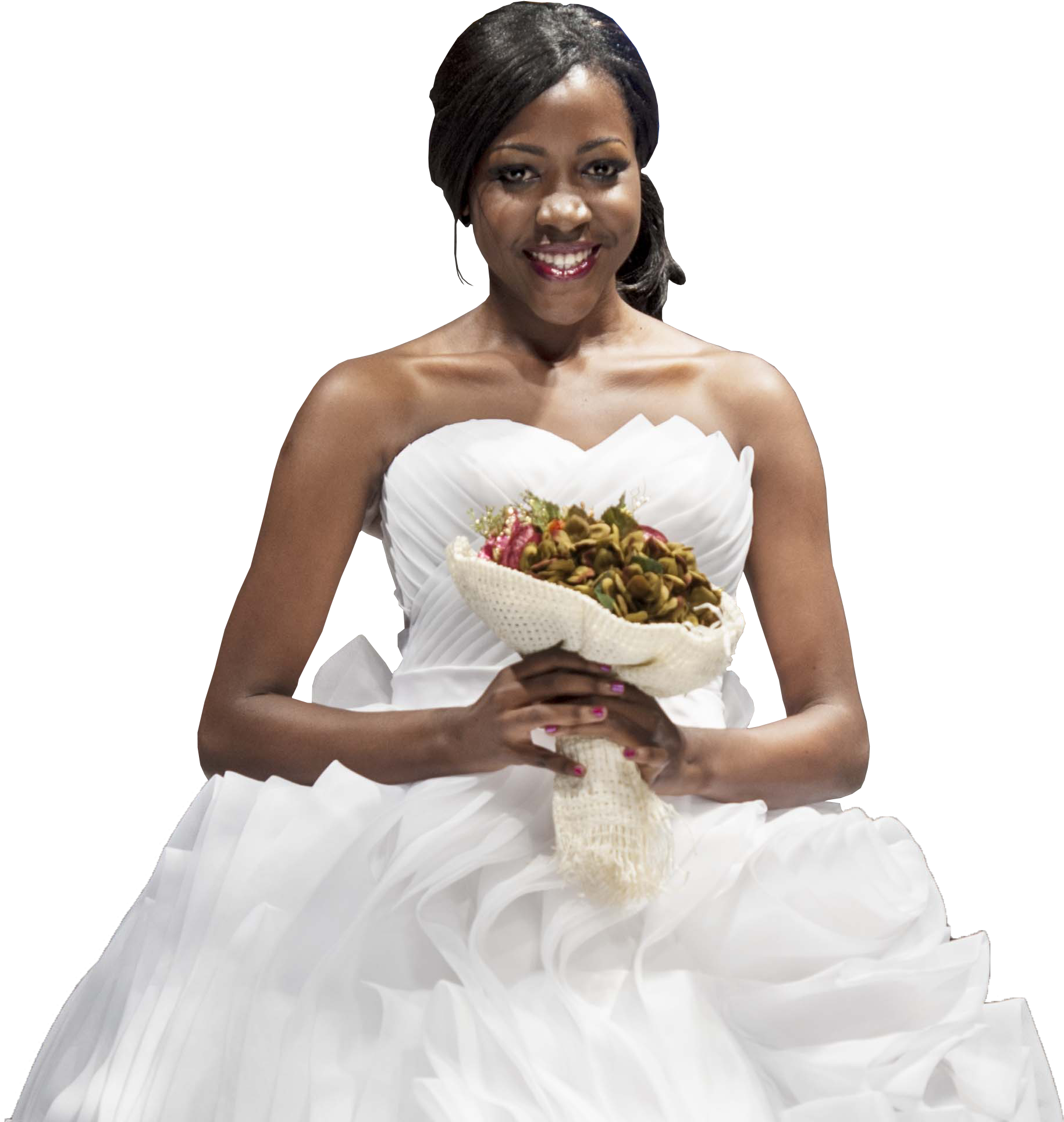 Elegant Bridewith Bouquet