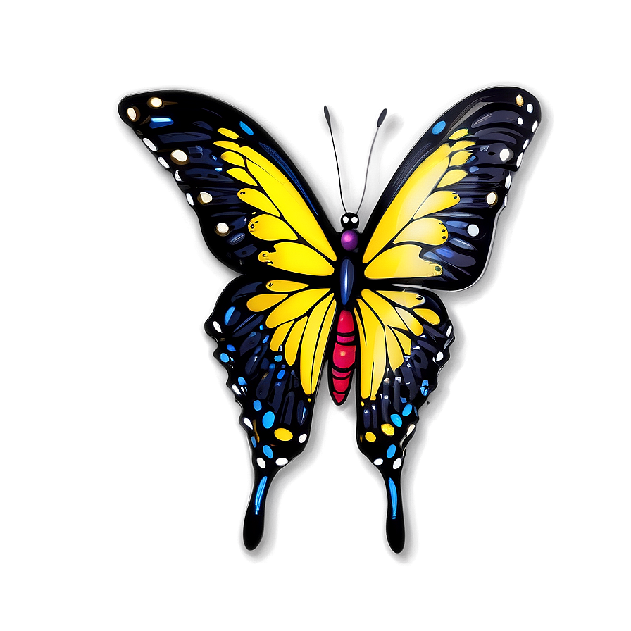 Elegant Butterfly Outline Png 05252024