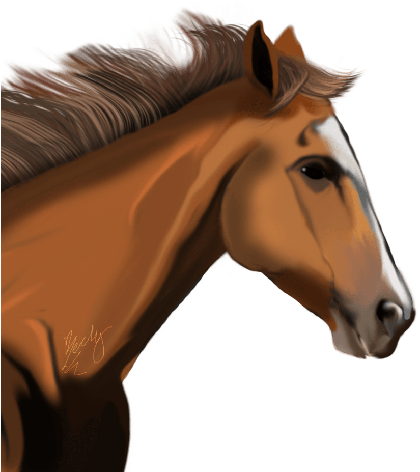 Elegant Chestnut Horse Portrait