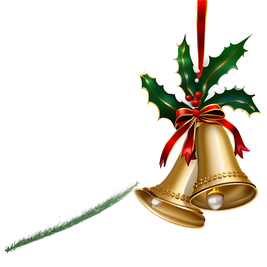 Elegant Christmas Bells Png 06122024