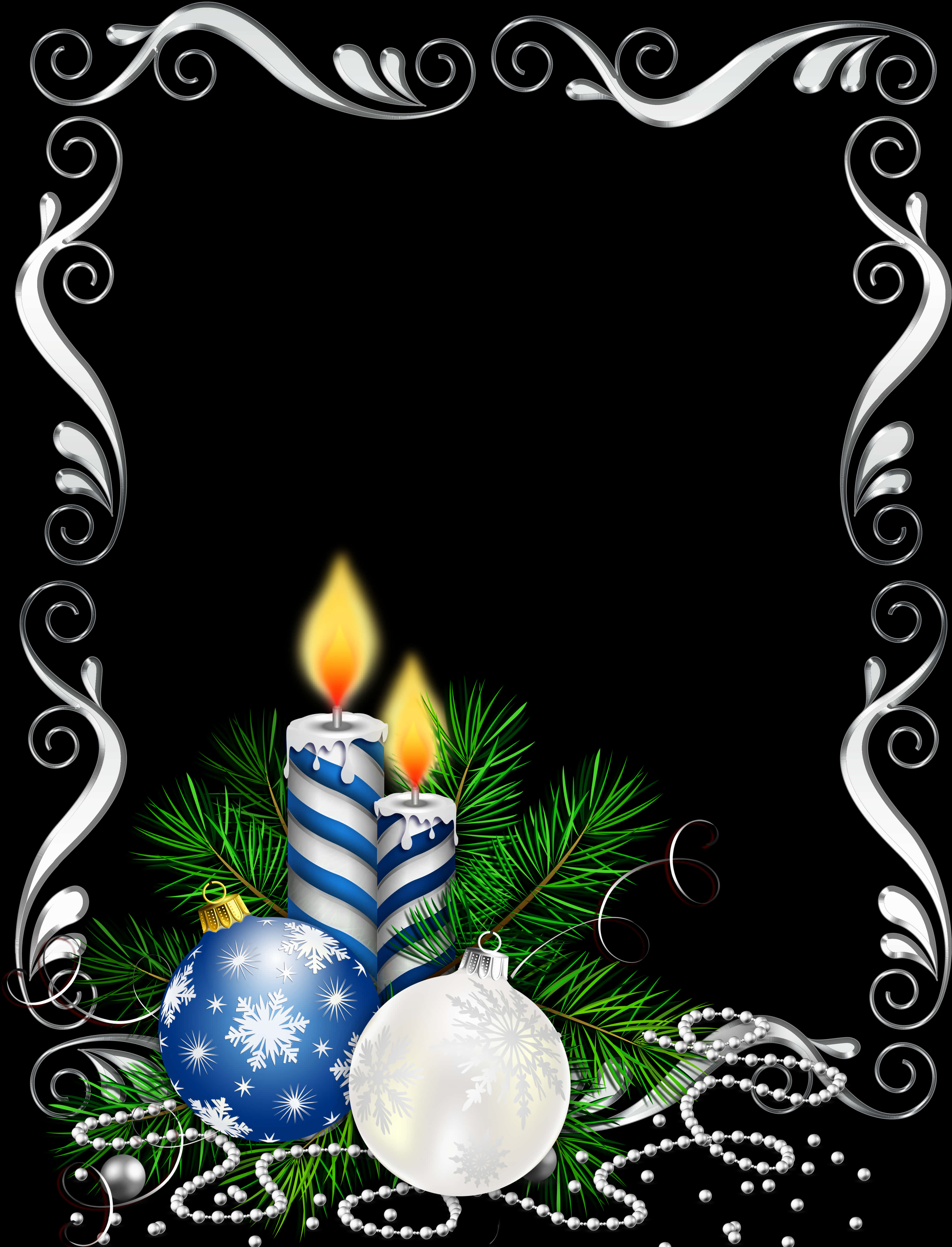 Elegant Christmas Border Design