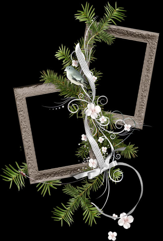 Elegant Christmas Frame Decoration