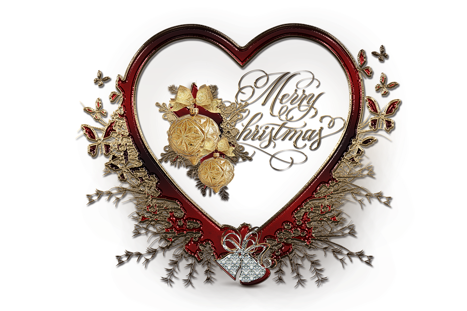 Elegant Christmas Heart Decoration