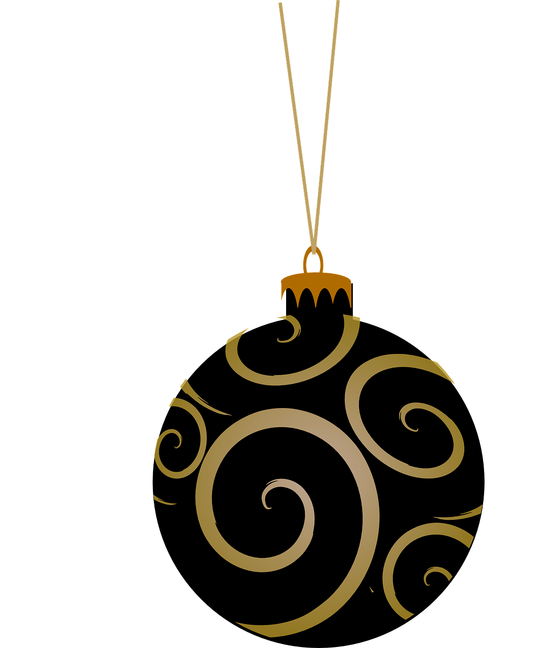 Elegant Christmas Ornamentand Snowflakes Vector