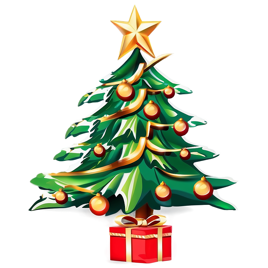 Elegant Christmas Tree Png 04292024