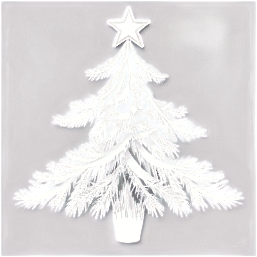 Elegant Christmas Tree Sketch Png 06132024