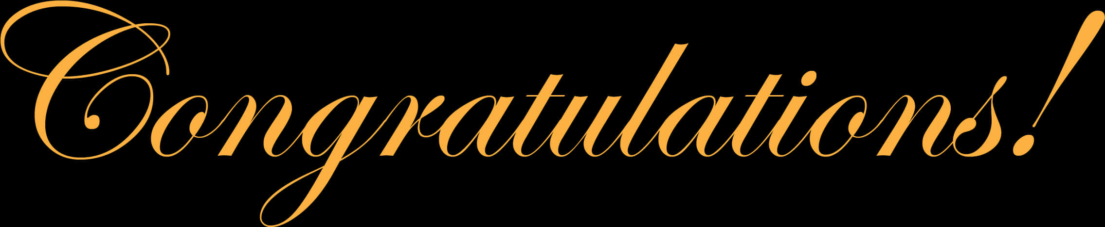 Elegant Congratulations Script