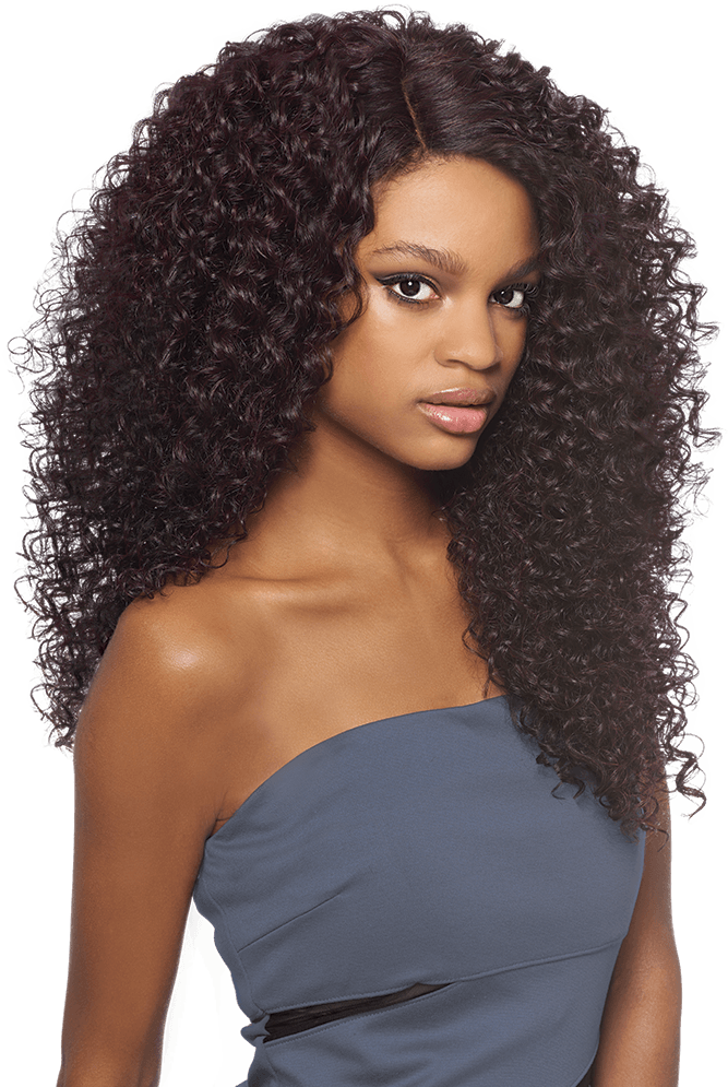 Elegant Curly Hairstyle Woman