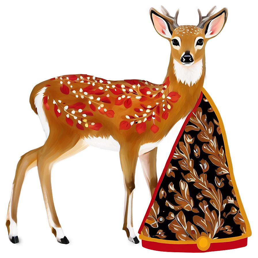 Elegant Deer Fashion Png 05062024