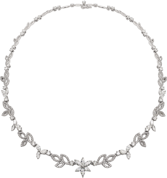 Elegant Diamond Necklace Design