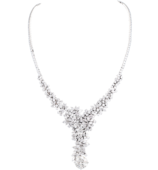 Elegant Diamond Necklace Design