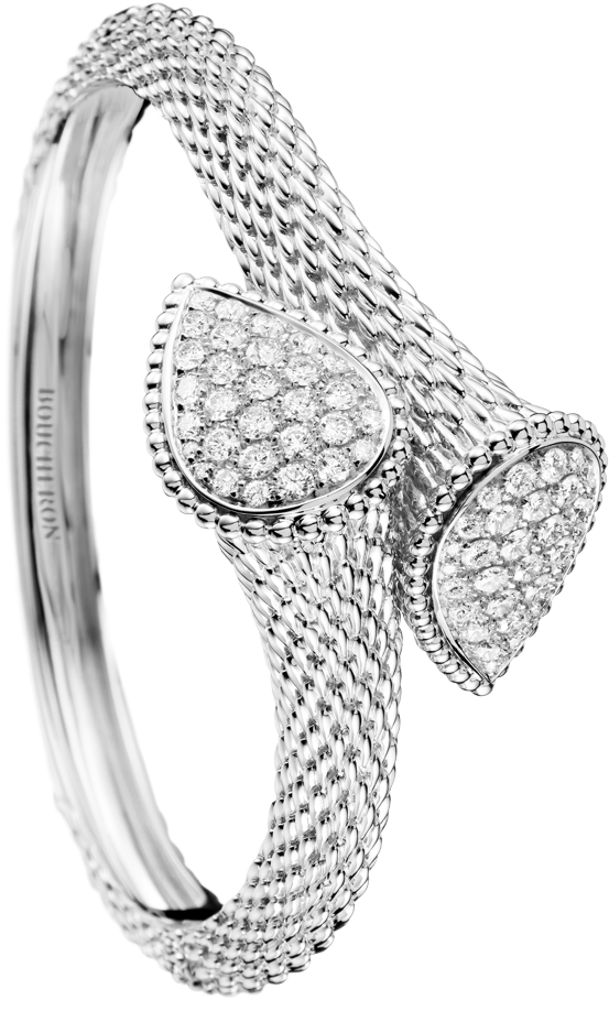 Elegant Diamond Studded Silver Bracelet