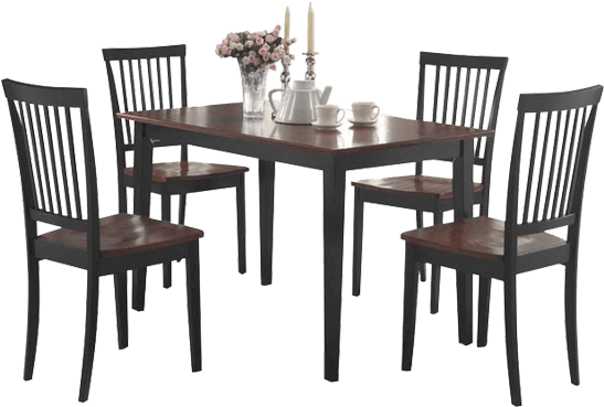 Elegant Dining Setwith Decor