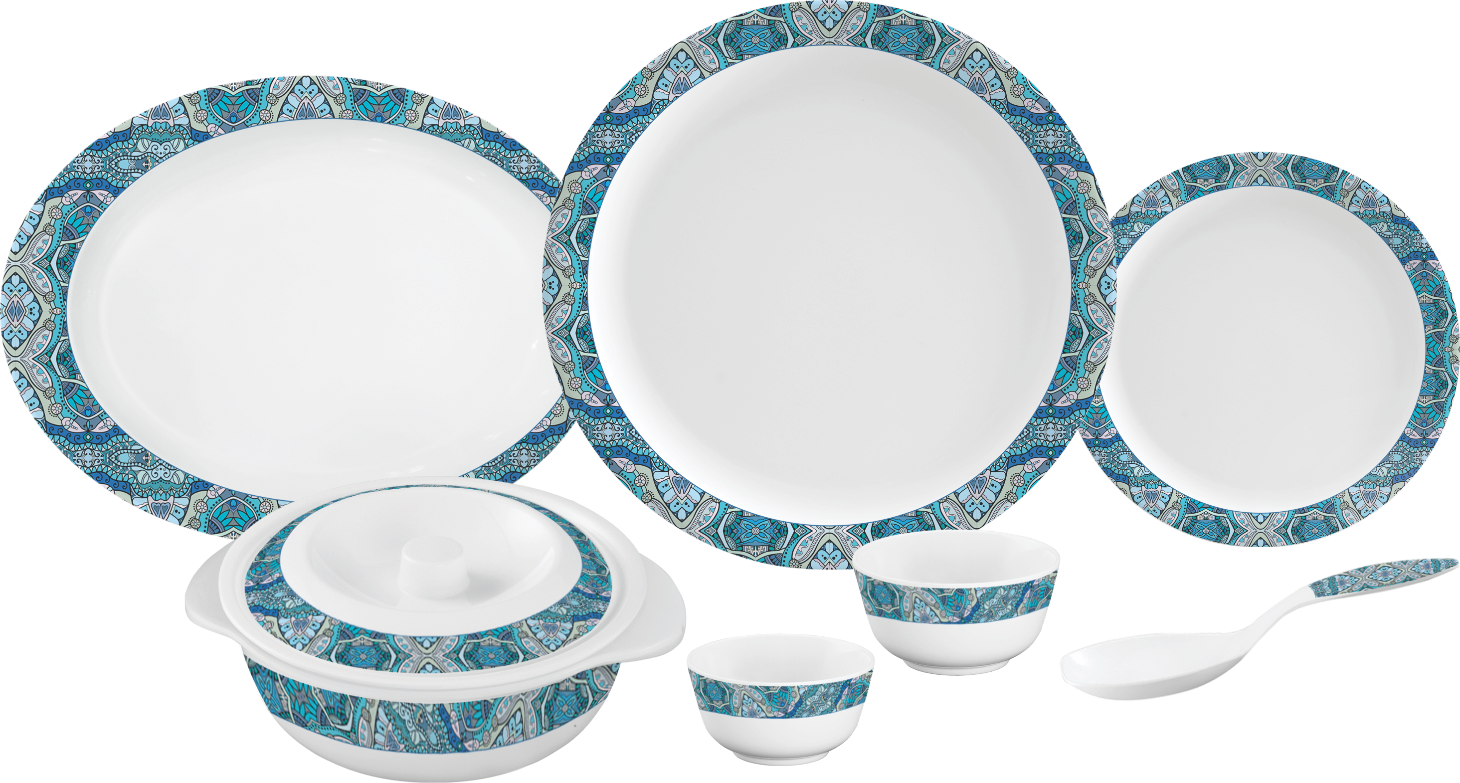 Elegant Dinnerware Set Patterned