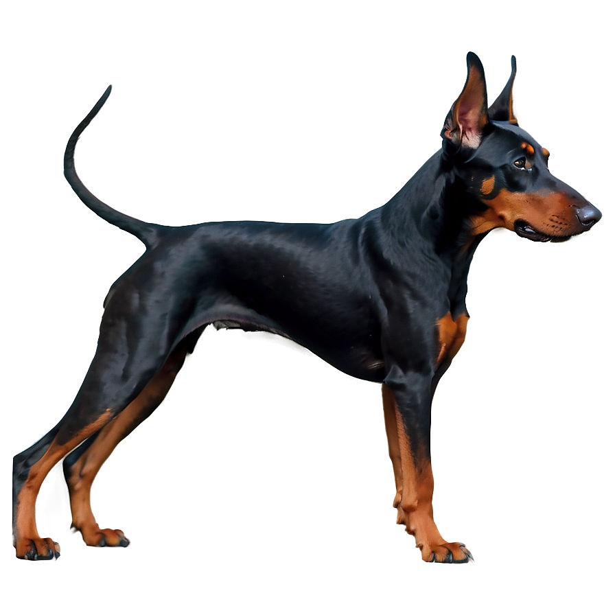 Elegant Doberman Png His