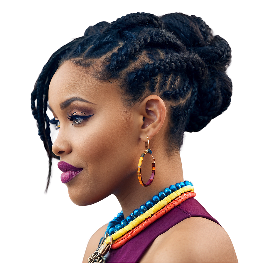 Elegant Dreadlocks Updos Png 06252024