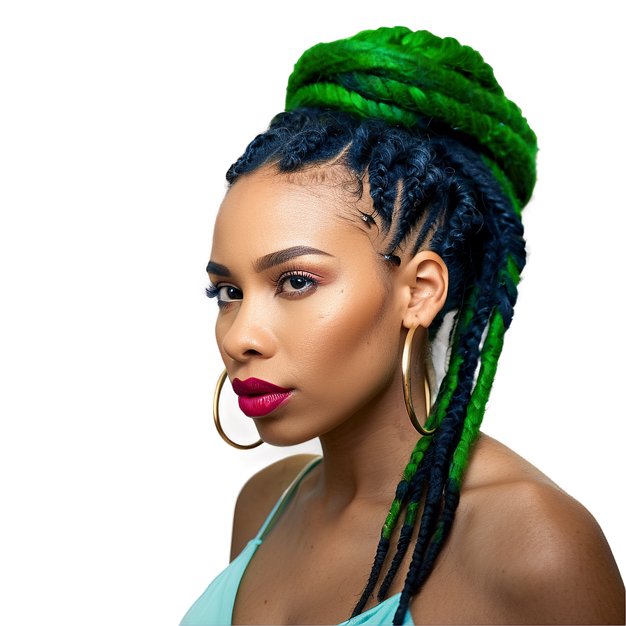 Elegant Dreadlocks Updos Png Ckj89