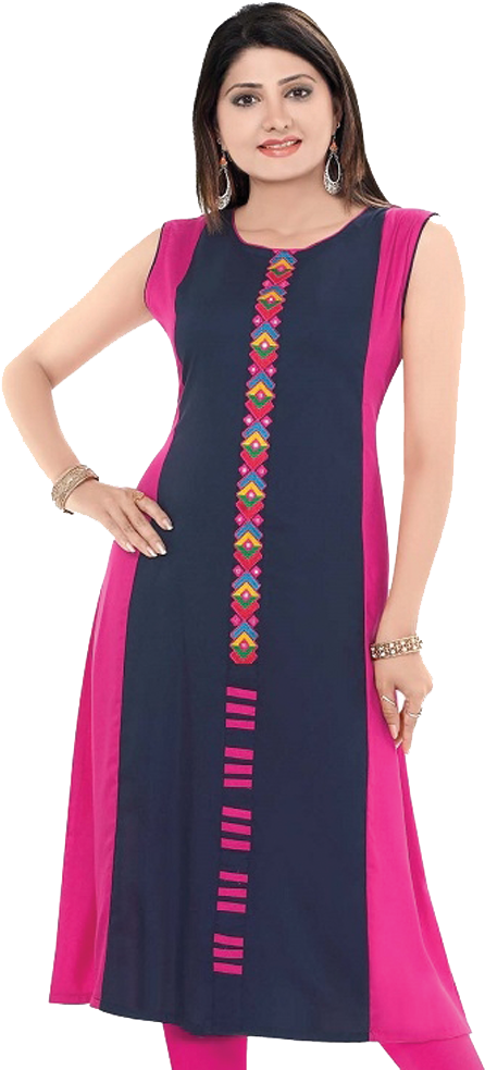 Elegant Embroidered Kurti Design