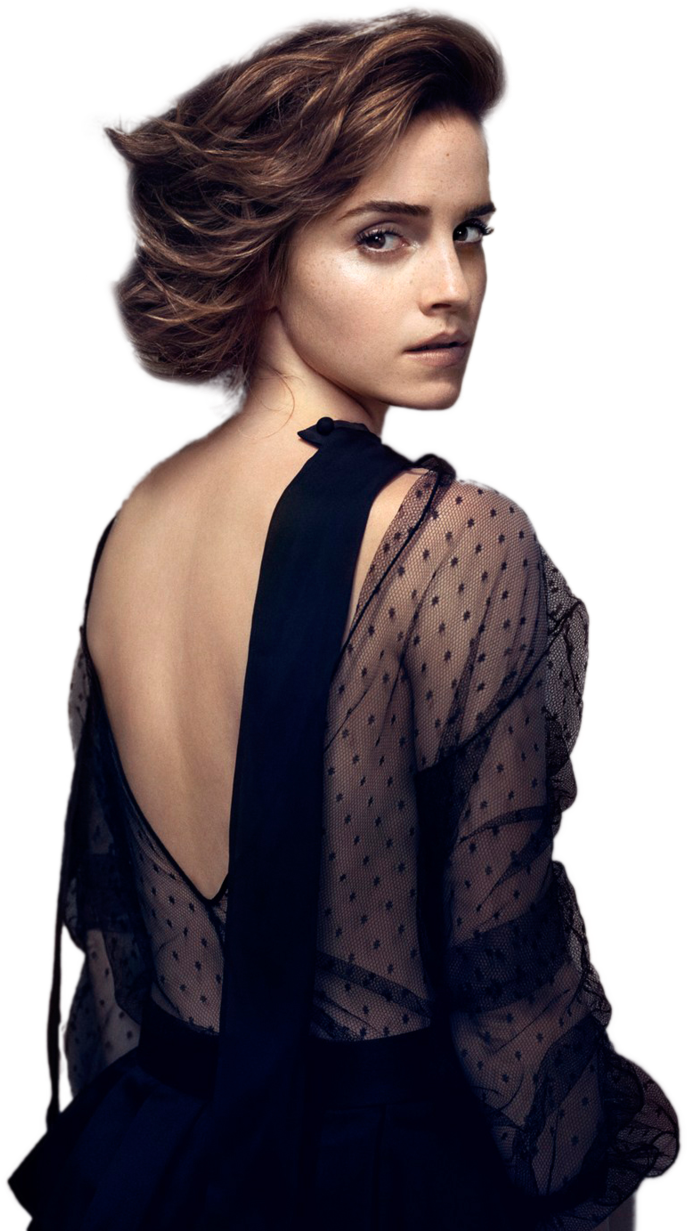 Elegant Emma Over Shoulder Glance