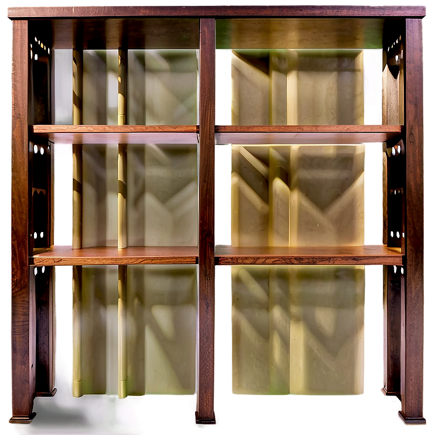 Elegant Empty Bookshelf Png 06272024