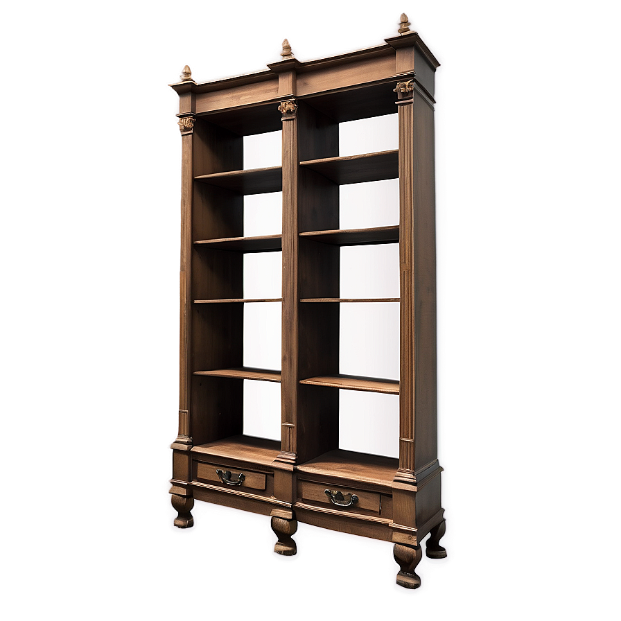 Elegant Empty Bookshelf Png 92