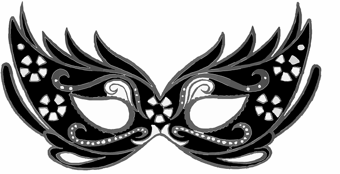 Elegant Feathered Masquerade Mask