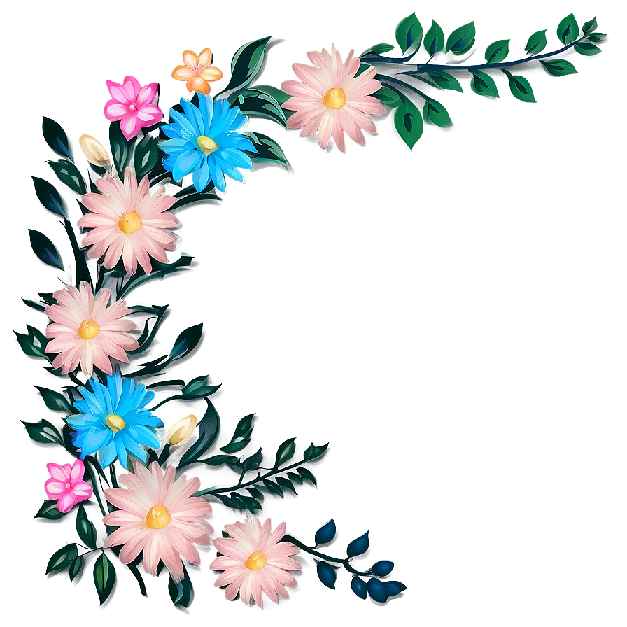 Elegant Floral Design Png Xsu55